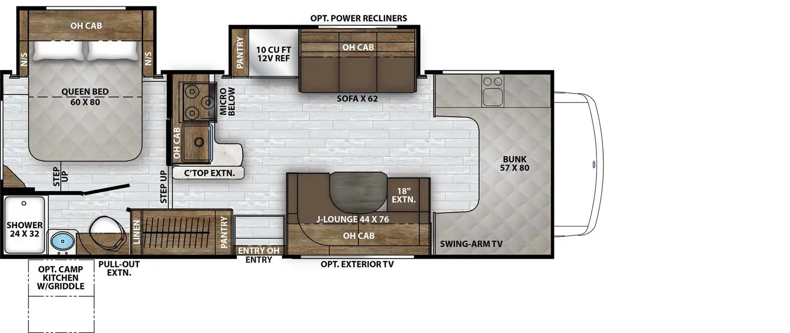 260DS - Ford E-450 Floorplan Image